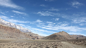 Mustang tra panorami chorten