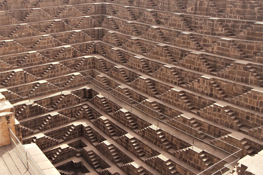 pozzo a gradini Chand Baori di Abhaneri