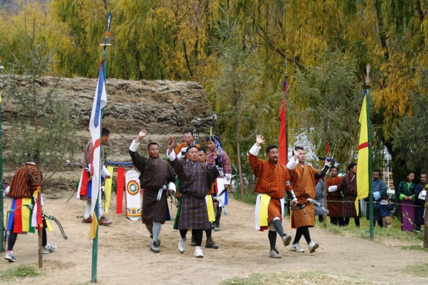 Bhutan Tiro con l'arco