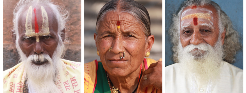 Tilak e Bindu le decorazioni sulla fronte