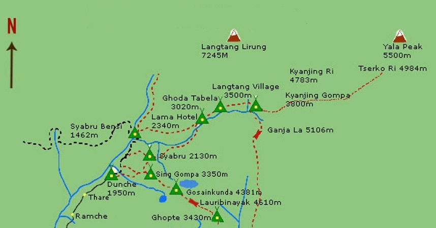 Trekking in Nepal Langtang